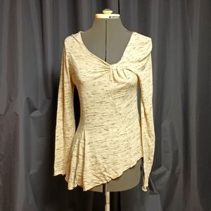 Long sleeve asymmetrical top